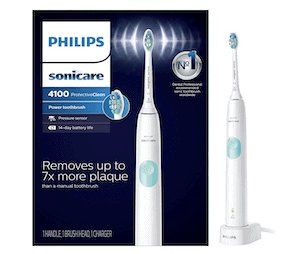 battery powered toothbrush with a timer